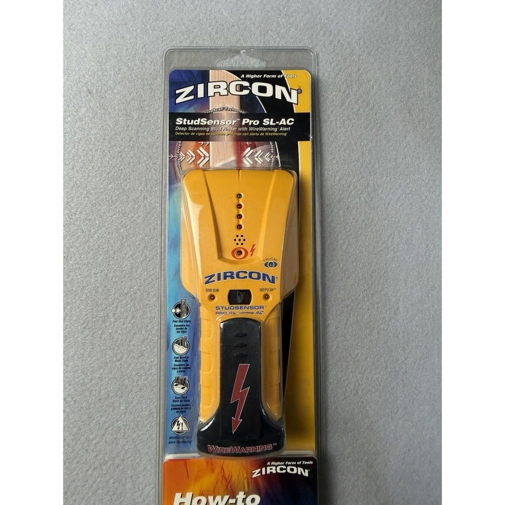 Zircon StudSensor Pro SL-AC Stud Finder Edge Finder & Live WireWarning Detection